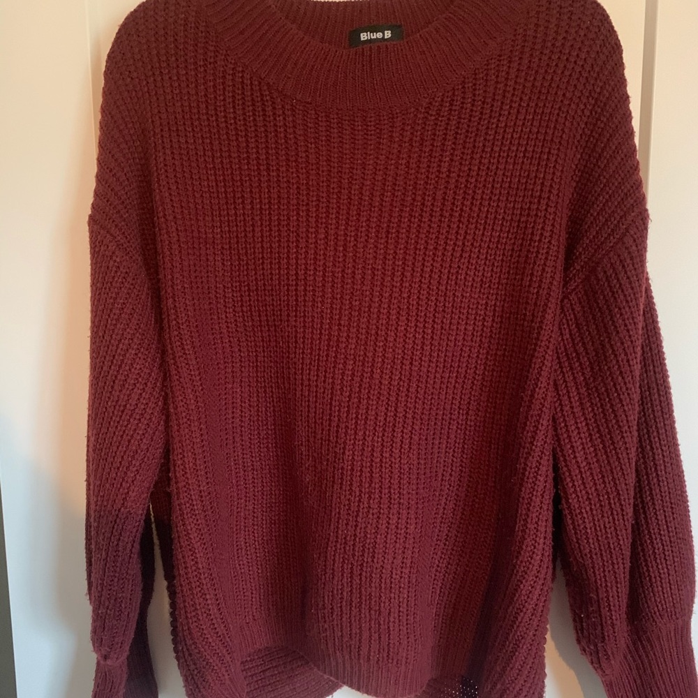 Open back sweater